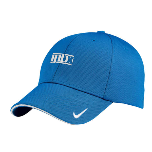 Nike Golf Dri-Fit Mesh Swoosh Flex Sandwich Cap - Dark/All, Customization Options - Deluxe.com