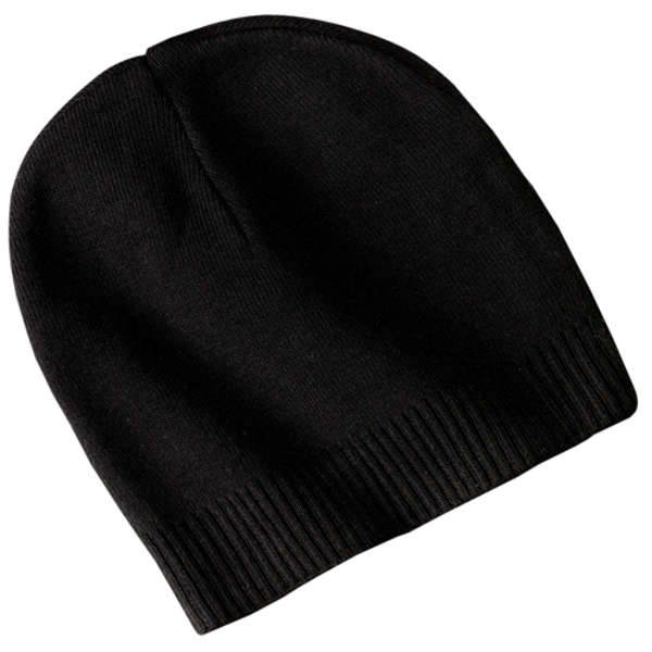 帽子 everyone cotton beanie (BLACK) Order Custom Port Authority 100% Cotton Beanie - Dark/All