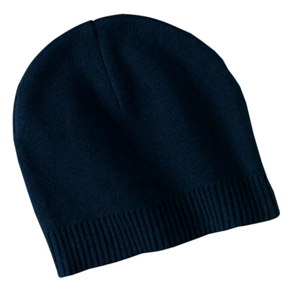 Order Custom Port Authority 100% Cotton Beanie - Dark/All