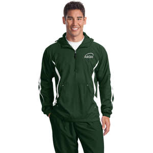 Apparel - Sport-Tek Colorblock Raglan Anorak - Dark/All