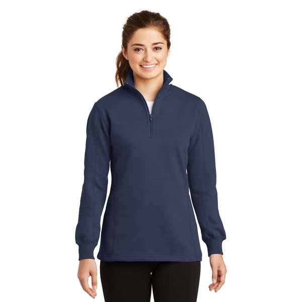ladies quarter zip sweatshirt