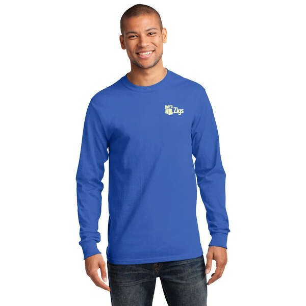 Port and Company Long Sleeve Essential T-Shirt - Dark/Colors