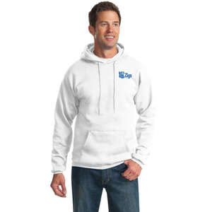 Apparel - Port and Company Pullover Hooded Sweatshirt - White