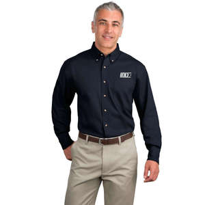 Dress Shirts - Port Authority Long Sleeve Twill Shirt - Dark/All
