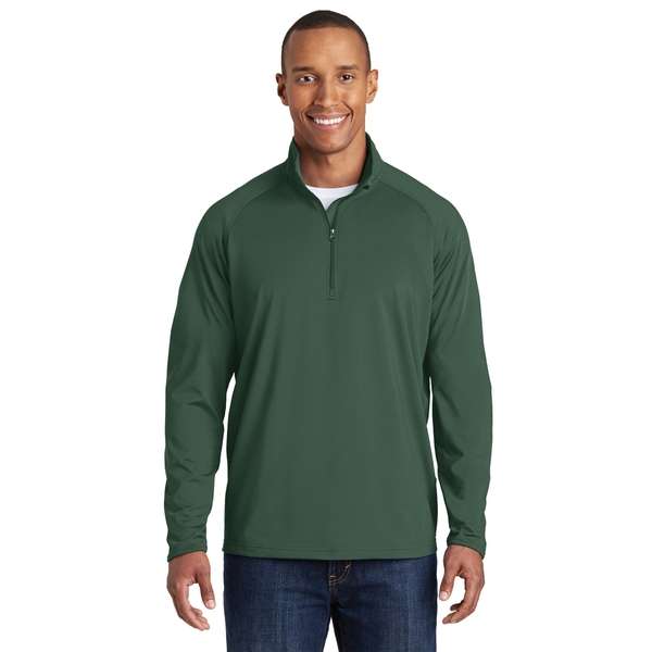 Sport-Tek Sport-Wick Stretch Half-Zip Pullover - Dark/All