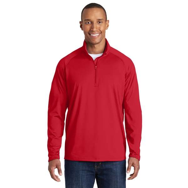 Sport-Tek Sport-Wick Stretch Half-Zip Pullover - Dark/All