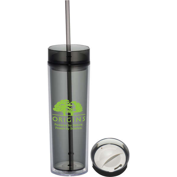 Hot and Cold Skinny Tumbler 15 oz., Customization Options Deluxe