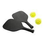 Pickleball Paddle and Ball Set Black