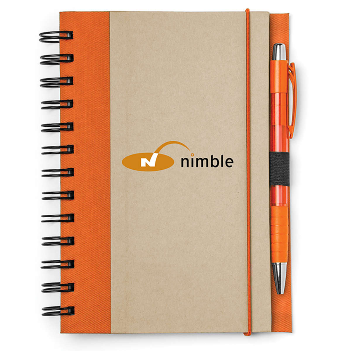 Recycled Color Spine Spiral Notebook with Custom Logo