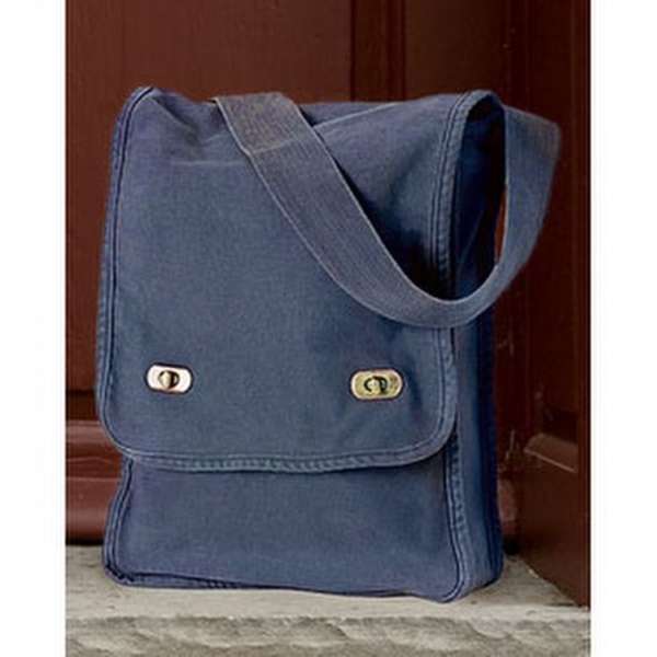 Authentic Pigment Dyed Canvas Field Bag Dark All