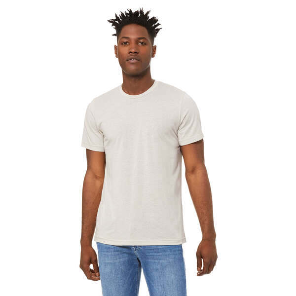 Maglietta Unisex Canvas C3200 Maniche 3/4, Grigio/Marrone Triblend, Taglia S, Stampa Digitale Eco-Friendly