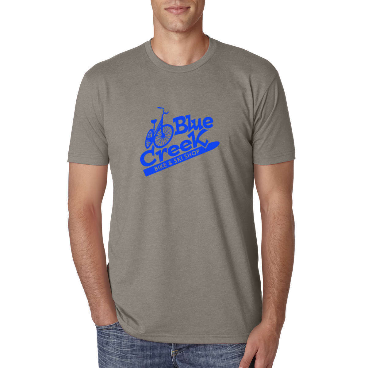 Next Level Women's CVC Crewneck T-Shirt - 60% Cotton 40% Polyester, Soft Heathered Jersey, Sizes S-2XL (Royal, Large) - View #7