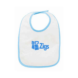 Babies and Toddlers - Rabbit Skins Drop Infant Jersey Contrast Trim Velcro Bib