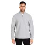 North End Men's Spirit Textured Quarter-Zip Platinum