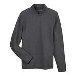 North End Men's Spirit Textured Quarter-Zip Black, Heather