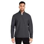 North End Men's Spirit Textured Quarter-Zip Black, Heather