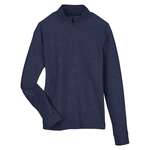 North End Ladies' Spirit Textured Quarter-Zip Blue, Classic Navy