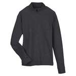 North End Ladies' Spirit Textured Quarter-Zip Black, Heather