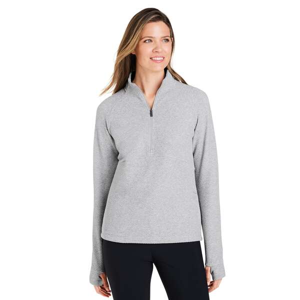 Custom North End Ladies' Spirit Textured Quarter-Zip | Deluxe.com