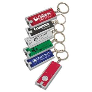 Flashlight Keychains - Flat Key Tag Light