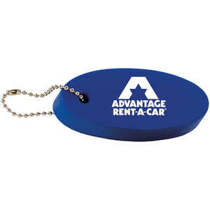 Unique Keychains - Floating Oval Key Tag