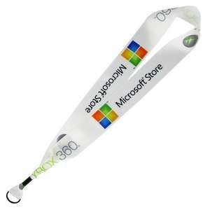 Lanyards and Badges - 1-1/2 Satin Ribbon Lanyard with Metal Crimp