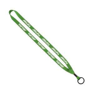 Lanyards and Badges - 1/2 Knitted Cotton Lanyard with Metal Crimp & Split-Ring