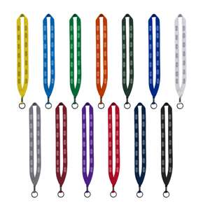 Lanyards and Badges - 3/4 Polyester Lanyard with Metal Crimp & Split-Ring