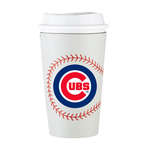 Grande Tumbler with Baseball Sleeve White