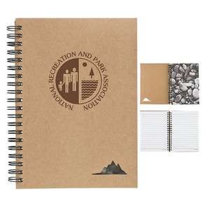 Journals and Day Planners - 5 x 7 Spiral Stone Paper Notebook
