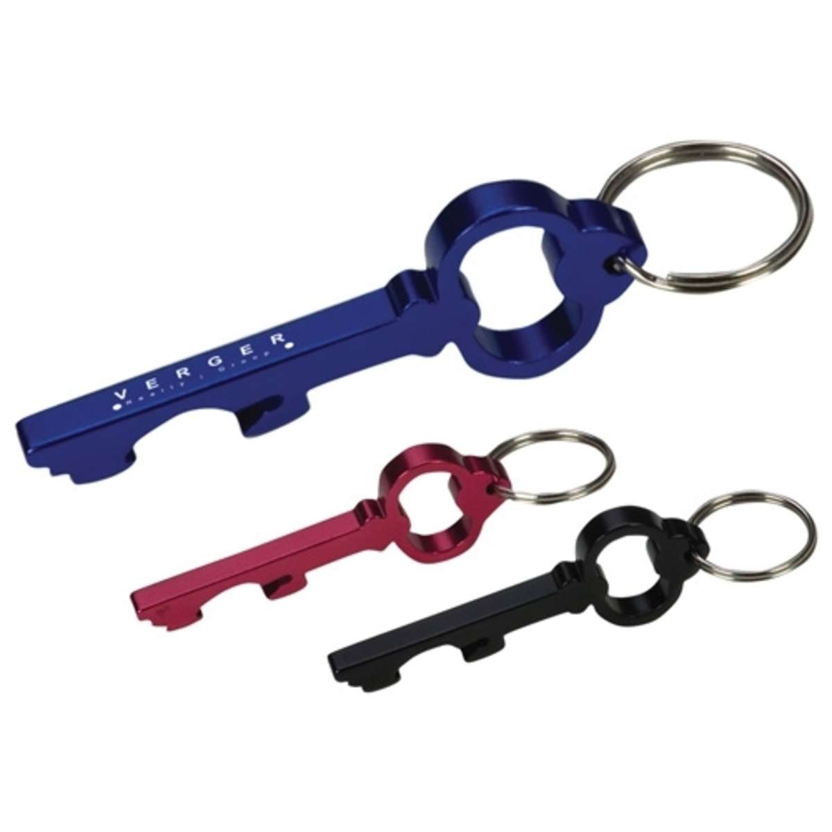 Key Shape Bottle Opener Key Ring with Custom Logo