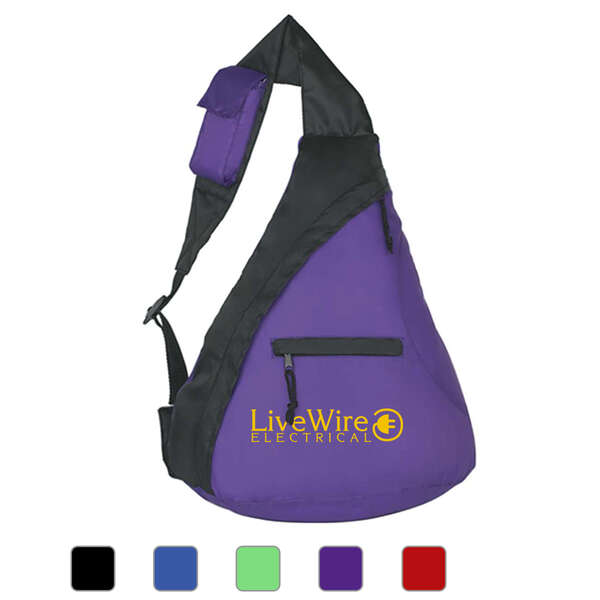 custom sling backpack