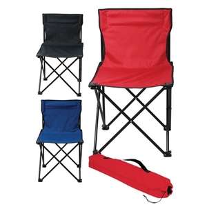 Custom Promotional Price Buster Folding Chair with Carrying Bag