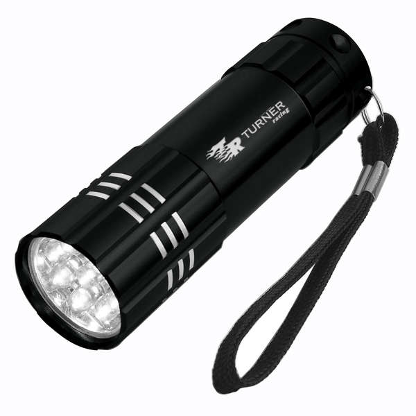 Aluminum LED Flashlight with Strap Deluxe