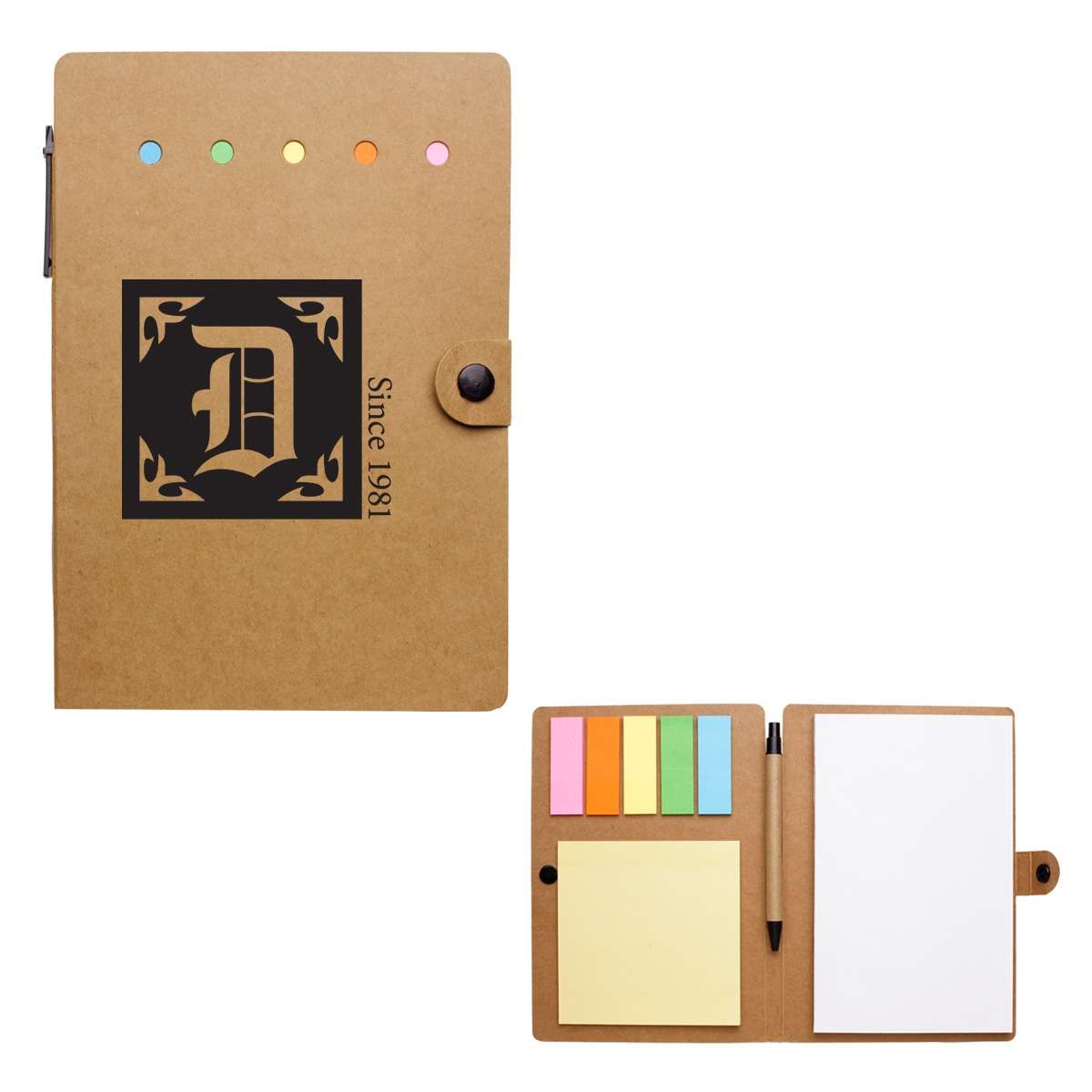Large Snap Notebook with Desk Essentials Deluxe