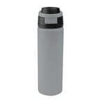 24 Oz. Pop Sip Stainless Steel Bottle Gray