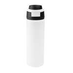 24 Oz. Pop Sip Stainless Steel Bottle White
