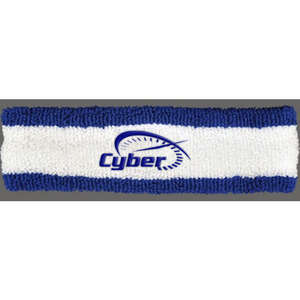 Headbands and Wristbands - Striped Heavyweight Headband - 2, 2-Ply