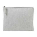 AWARE™ Cotton Zippered Pouch Gray