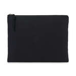 AWARE™ Cotton Zippered Pouch Black