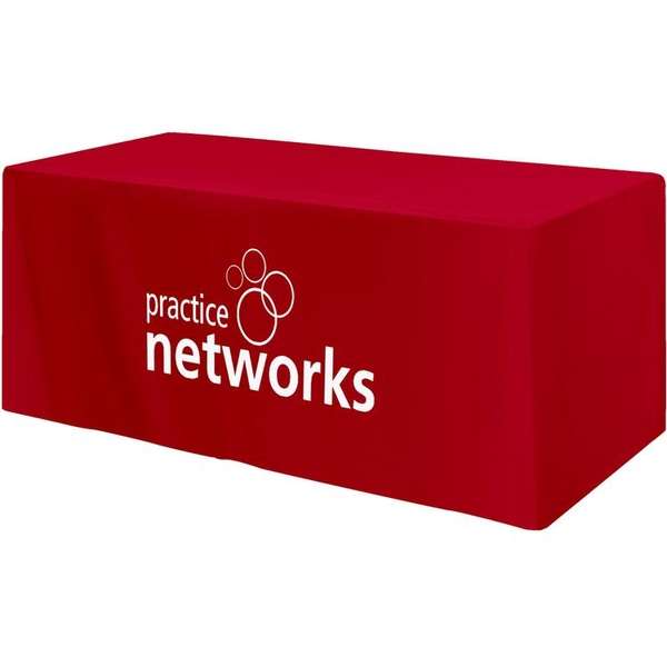 Custom 6ft. Fitted 3-Sided Table Cover | Deluxe.com