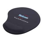 Solid Jersey Gel Mouse Pad/Wrist Rest Black