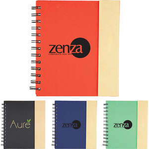 Promotional Products - 6.5 x 7 Lock-it Spiral Notebook w/Pen