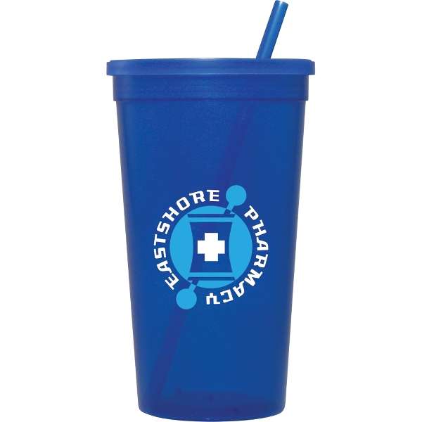 32 oz tumbler with lid and straw
