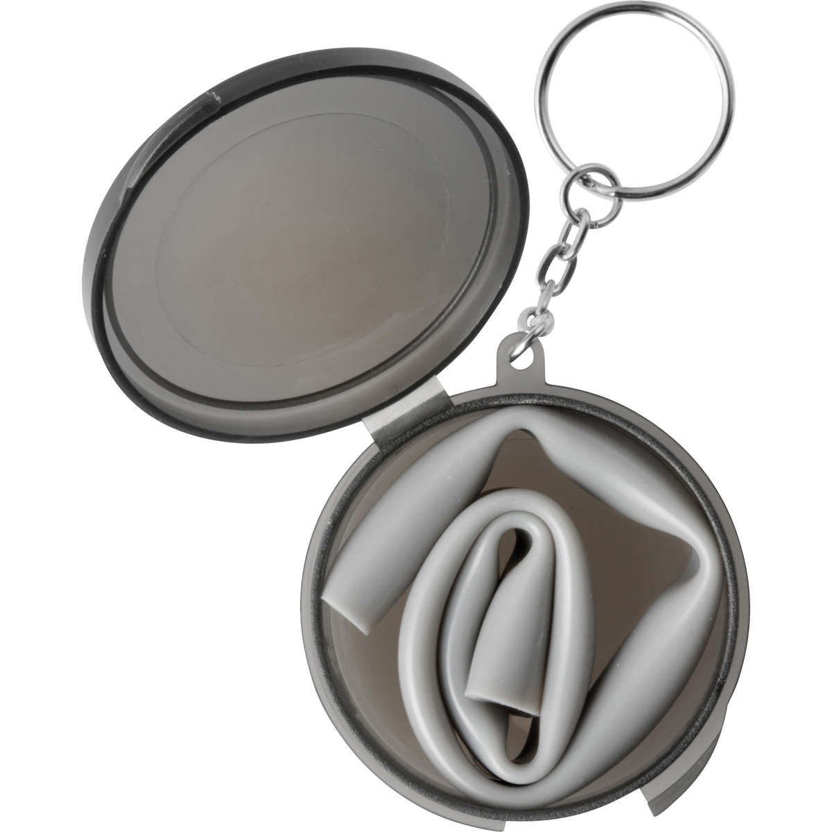 Reusable Silicone Straw Keychain Deluxe