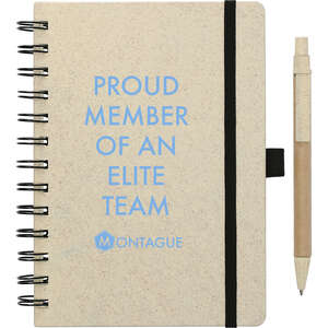 Promotional Products - 5 x 7 Wheat Straw Notebook w/ Pen
