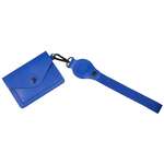 Recycled Wrist Lanyard with Card Holder Blue