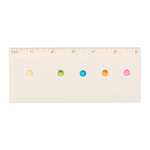 White Sticky Notes & Ruler Pad White
