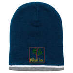 Tri Color Beanie Blue, Navy/White/Gray