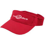 Washed Cotton Twill Visor Red